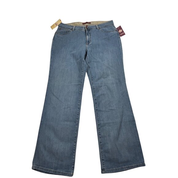 Izod Womens Jeans Size 16 Light Blue Denim Bootcut classic fit - Picture 1 of 16